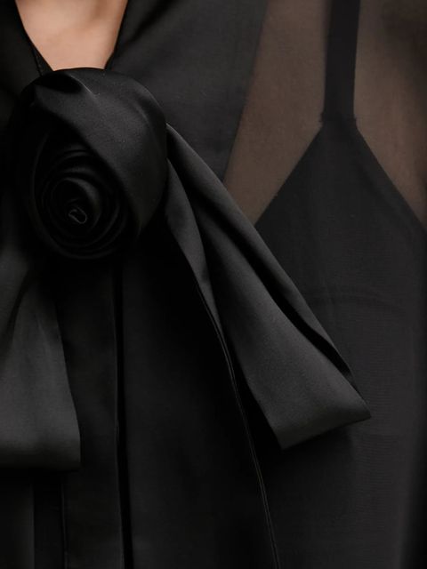 Gestuz koszula damska kolor czarny regular z kołnierzykiem klasycznym 10910669 - zdjęcie produktu nr 2