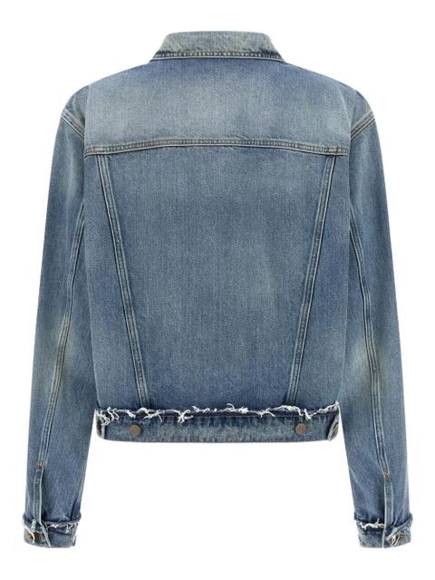 Maison Margiela frayed denim jacket - Blue - zdjęcie produktu nr 2
