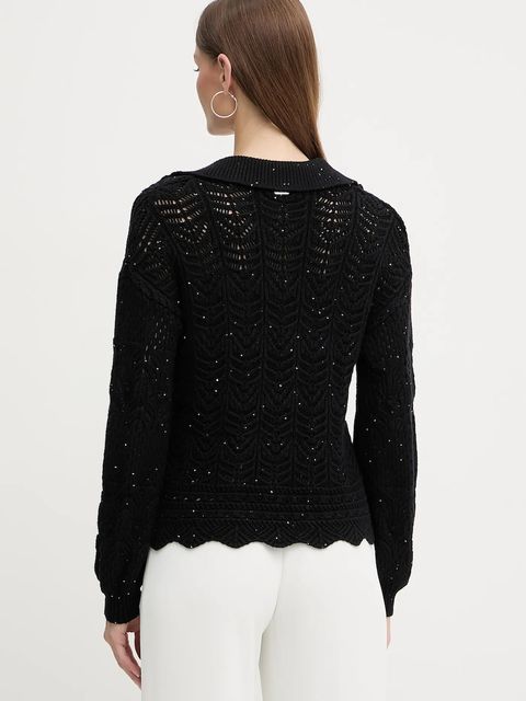 Fracomina sweter damski kolor czarny ciepły FS25WT7032K53801 - zdjęcie produktu nr 2