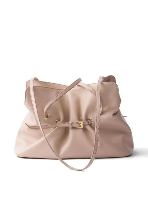 Prada small Dada leather tote bag - Pink