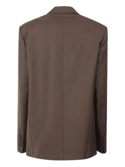 The Frankie Shop Newark double-breasted flannel blazer - Brown - zdjęcie produktu nr 2