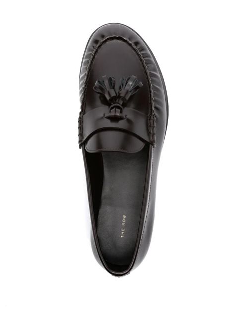 The Row Mens leather loafers - Brown