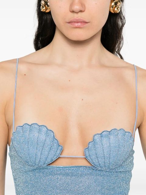 Oséree Lumière Shell mini dress - Blue