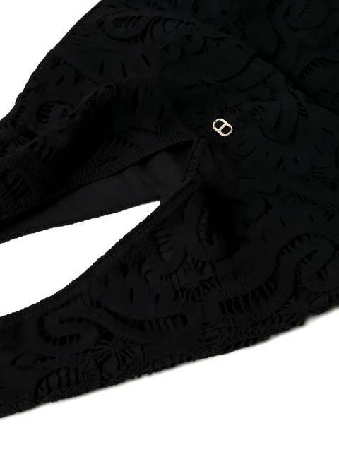 TWINSET Ventotene crochet shoulder bag - Black