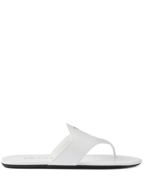 Prada two-strap flat sandals - White - zdjęcie produktu nr 1