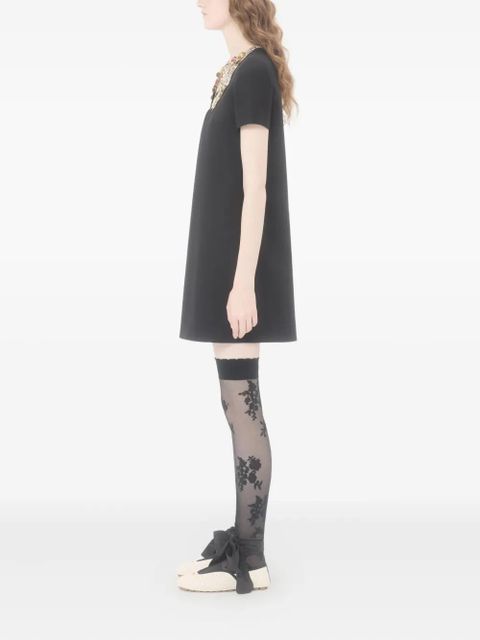 Valentino Garavani mini butterfly-detail dress - Black - zdjęcie produktu nr 2