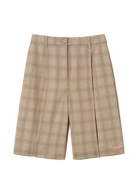 TWINSET x Myfo checked tailored shorts - Neutrals - zdjęcie produktu nr 1