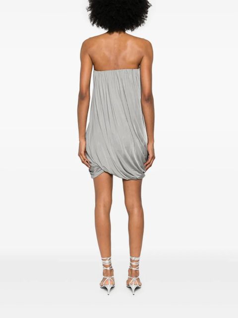 The Attico draped mini dress - Grey