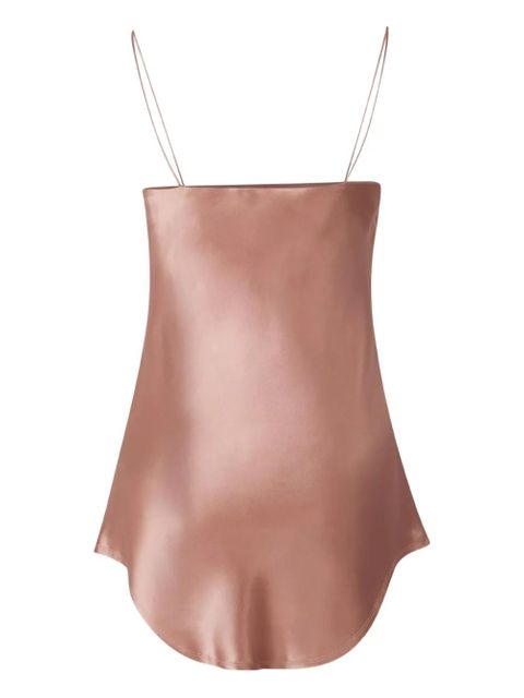 Balmain cowl-neck satin top - Pink - zdjęcie produktu nr 2