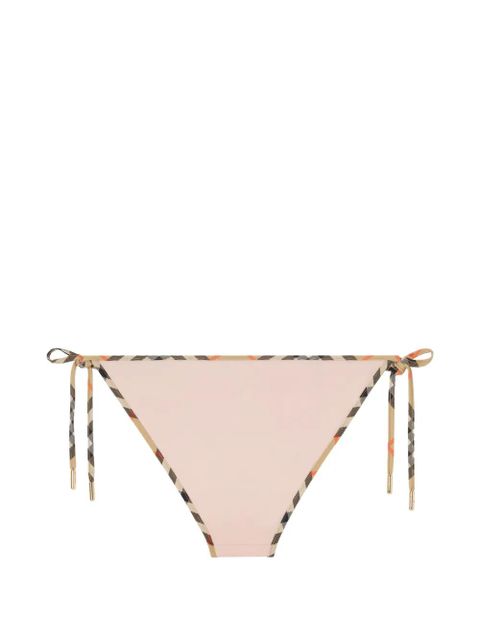 Burberry Check trim bikini briefs - Pink - zdjęcie produktu nr 2