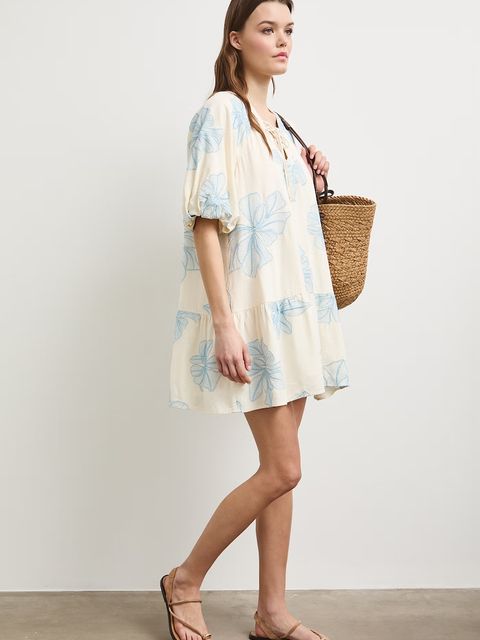 Medicine sukienka rozkloszowana z lnem - zdjęcie produktu nr 1