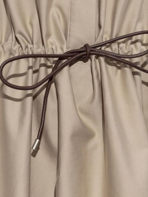 LOEWE drawstring-waist bubble dress - Neutrals
