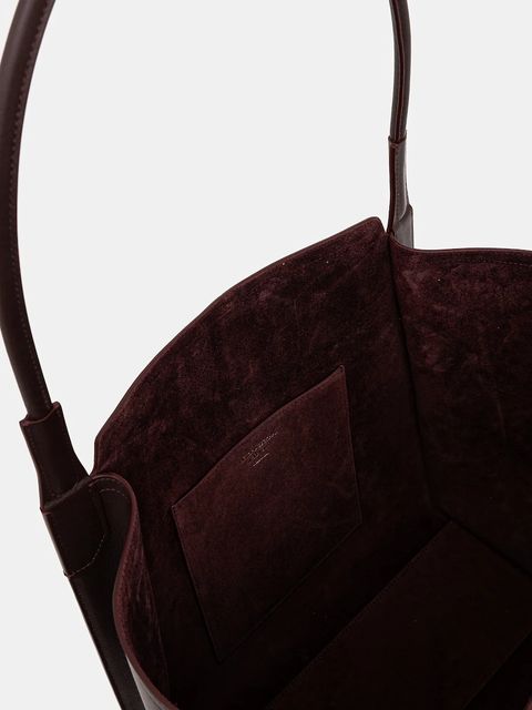 Victoria Beckham torebka skórzana kolor bordowy B325AAC006915A