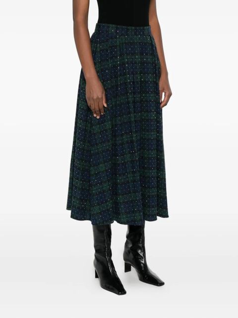 Maje plaid-check skirt - Blue - zdjęcie produktu nr 2