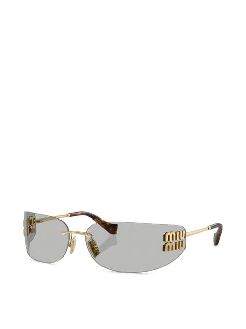 Miu Miu Eyewear logo-detail sunglasses - Gold - zdjęcie produktu nr 2