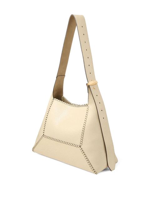 Jimmy Choo medium Diamond Hobo leather shoulder bag - Neutrals
