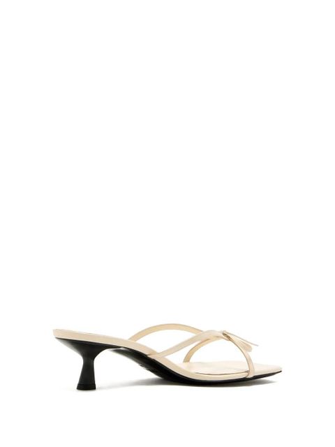 ANINE BING 55mm bow-detail square-toe sandals - Neutrals - zdjęcie produktu nr 2