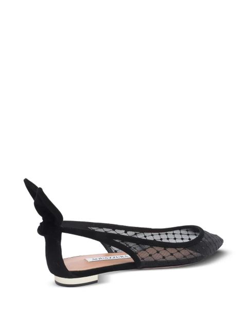 Aquazzura lace ballet flats - Black - zdjęcie produktu nr 2