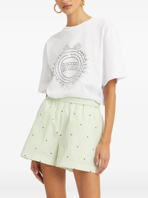 ROTATE BIRGER CHRISTENSEN striped shorts - Green