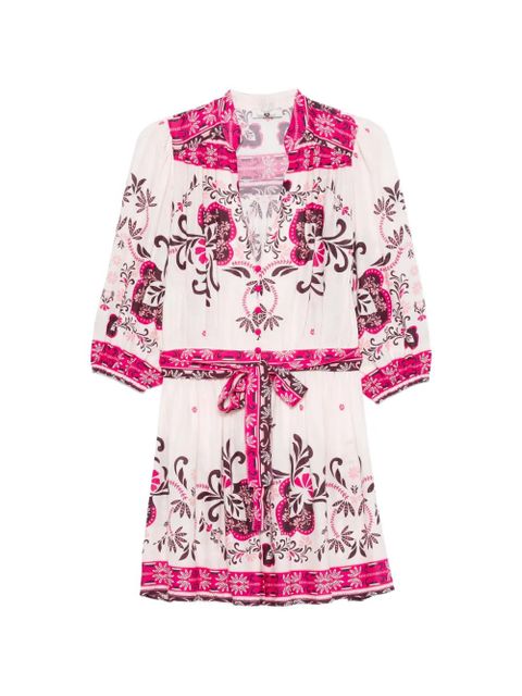 TWINSET floral-print button-fastening midi dress - Pink - zdjęcie produktu nr 1
