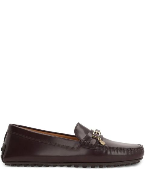 Tod's buckle-detail leather loafers - Brown - zdjęcie produktu nr 1