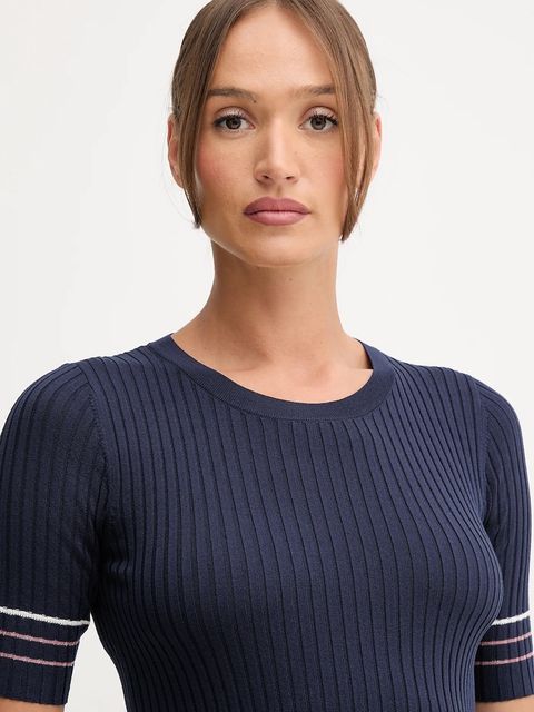 United Colors of Benetton sweter damski kolor granatowy 1E3RE10EK