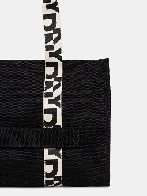 Dkny torebka bawełniana kolor czarny R54AGO39 - zdjęcie produktu nr 2