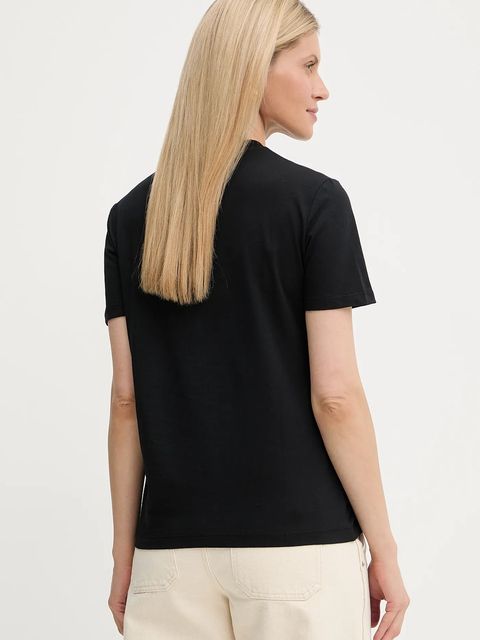 Just Cavalli t-shirt bawełniany damski kolor czarny 79PAHE23 CJ110