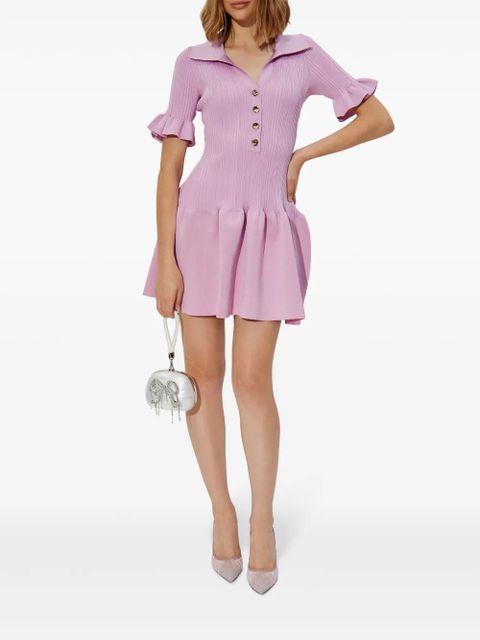 Self-Portrait knit mini dress - Pink - zdjęcie produktu nr 2