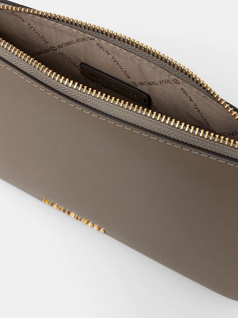 MICHAEL Michael Kors torebka skórzana kolor beżowy 32H3G8EW6L