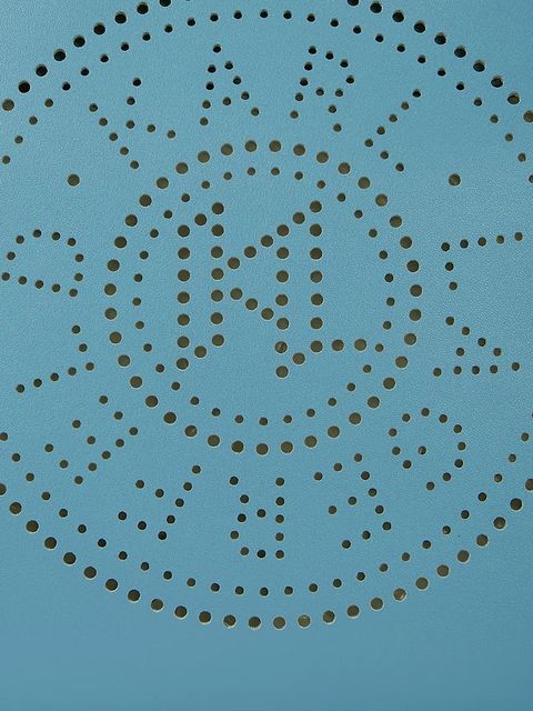 Karl Lagerfeld torebka skórzana K/CIRCLE kolor niebieski A1W30058