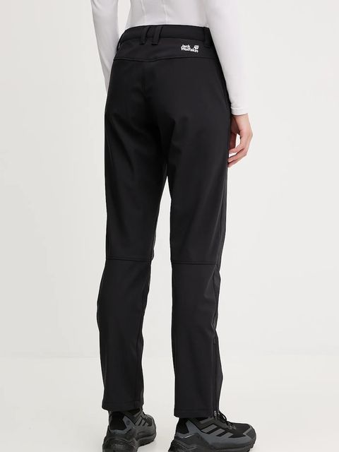 Jack Wolfskin spodnie outdoorowe TREK TERRAIN damskie kolor czarny A65301