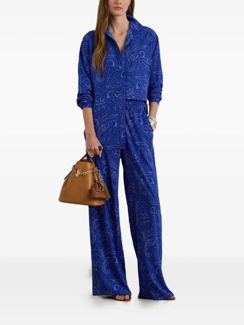 Lauren Ralph Lauren paisley-print drawstring trousers - Blue - zdjęcie produktu nr 2