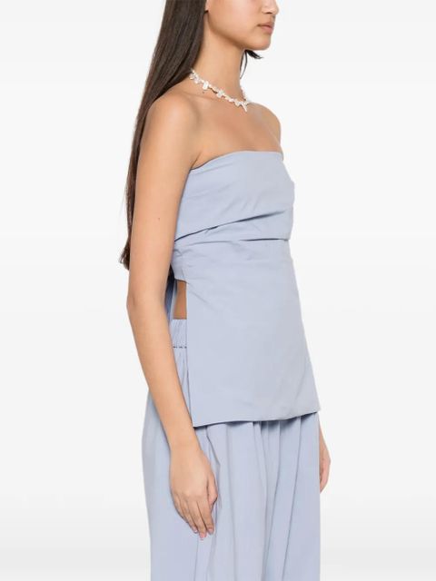 St. Agni strapless tie-back top - Blue