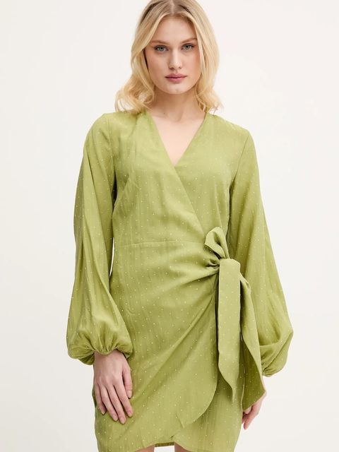 Never Fully Dressed sukienka kolor zielony mini dopasowana NFDDR1716 - zdjęcie produktu nr 2