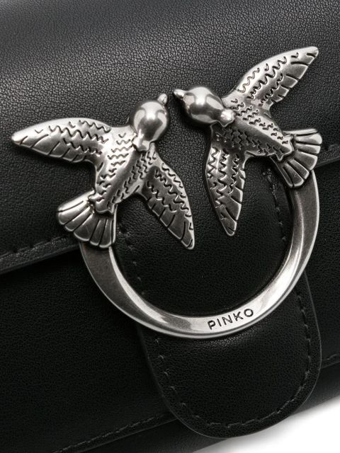 PINKO logo-plaque crossbody bag - Black