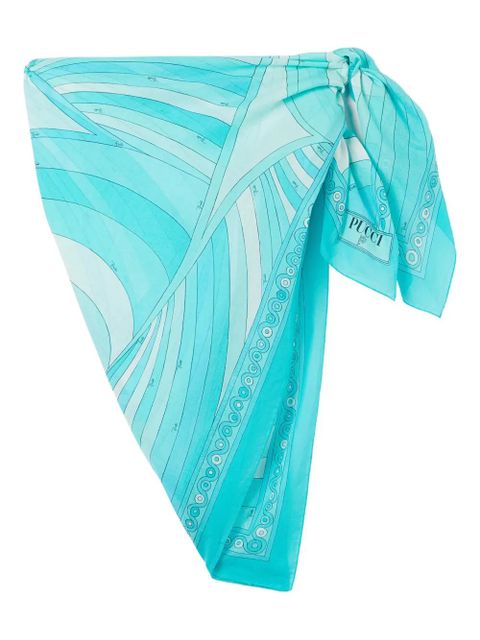 PUCCI Iride-print sarong - Blue - zdjęcie produktu nr 1