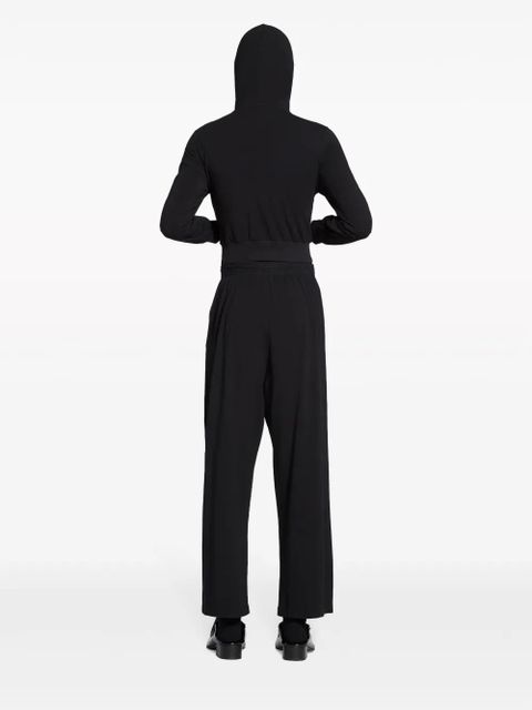 Balenciaga zip-up cotton hoodie - Black