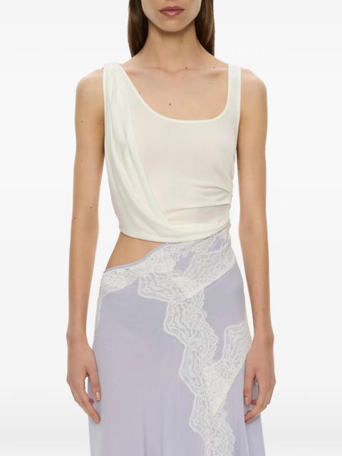 Christopher Esber Verve twisted lace asymmetric dress - Purple