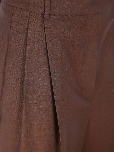 Róhe pleated-details trousers - Brown