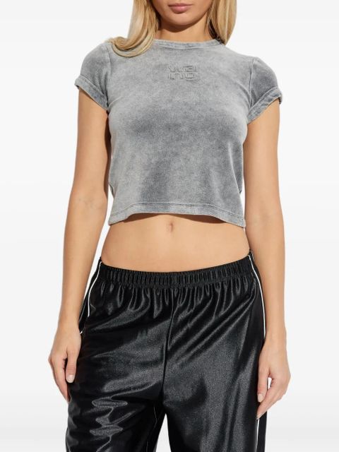 Alexander Wang logo-detail T-shirt - Grey - zdjęcie produktu nr 2