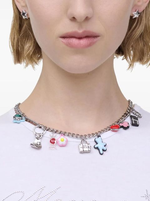 Marc Jacobs Sticker Charm necklace - Silver