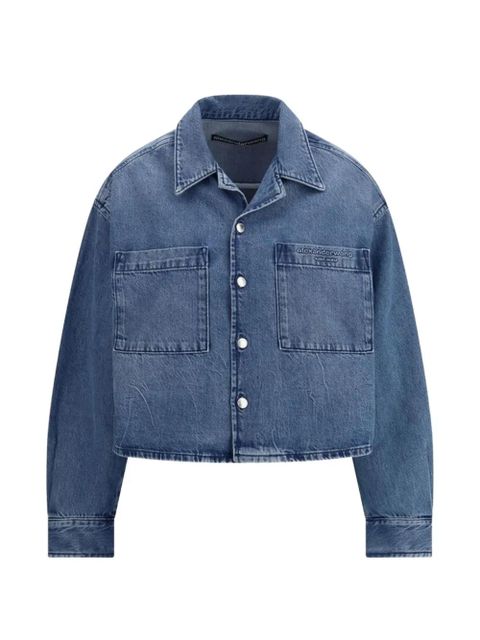 Alexander Wang cropped denim shirt - Blue - zdjęcie produktu nr 1