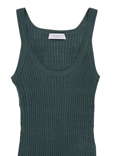 Gabriela Hearst Nevin pointelle tank top - Green
