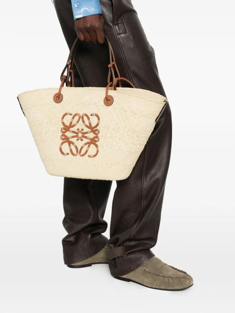 LOEWE Anagram logo woven tote bag - Neutrals - zdjęcie produktu nr 2