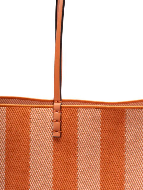 FENDI large Roll striped tote bag - Orange - zdjęcie produktu nr 2