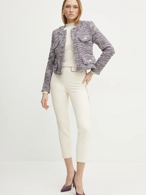 Morgan marynarka VENUS kolor szary jednorzędowa wzorzysta VENUS