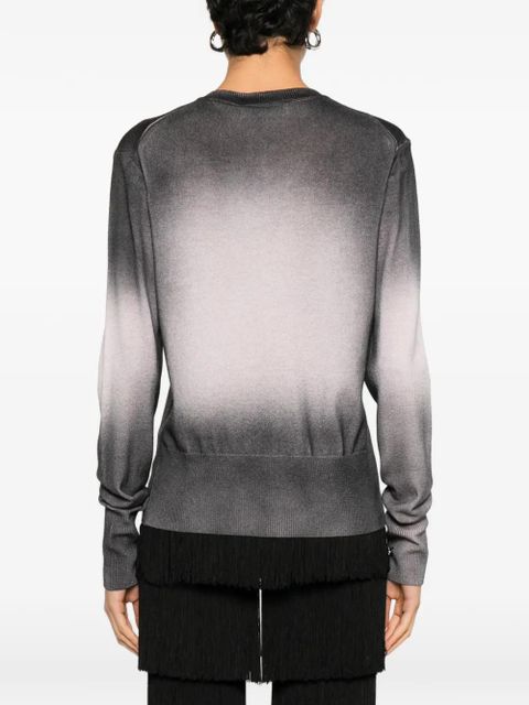 Vivienne Westwood Elle embroidered ombré cardigan - Black