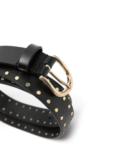 ISABEL MARANT Zap stud-embellished belt - Black - zdjęcie produktu nr 2