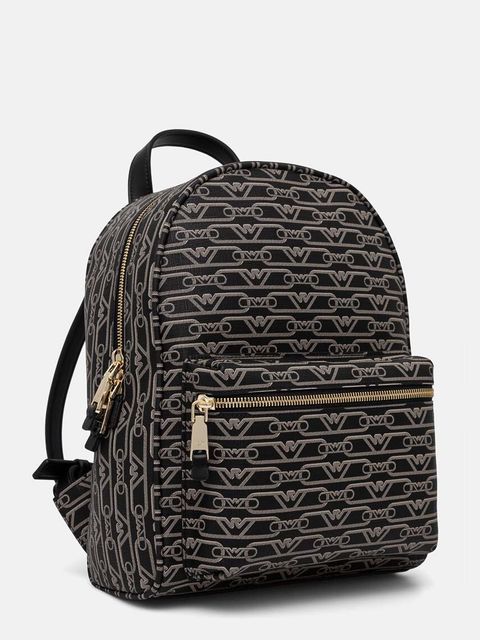 Emporio Armani plecak damski kolor czarny mały wzorzysty EW000372 AF11951